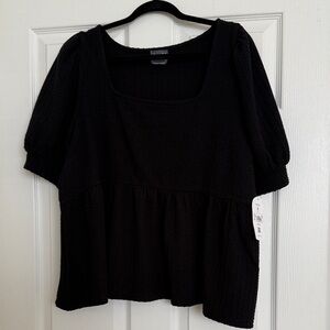 Arula Elegant Black Women's Top